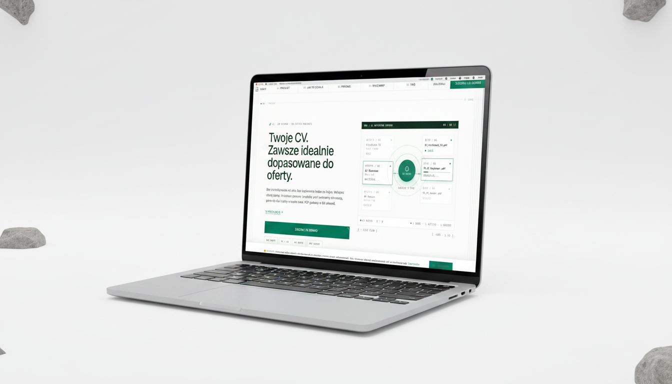 ZłóżCV landing page — Twoje CV. Zawsze idealnie dopasowane do oferty.